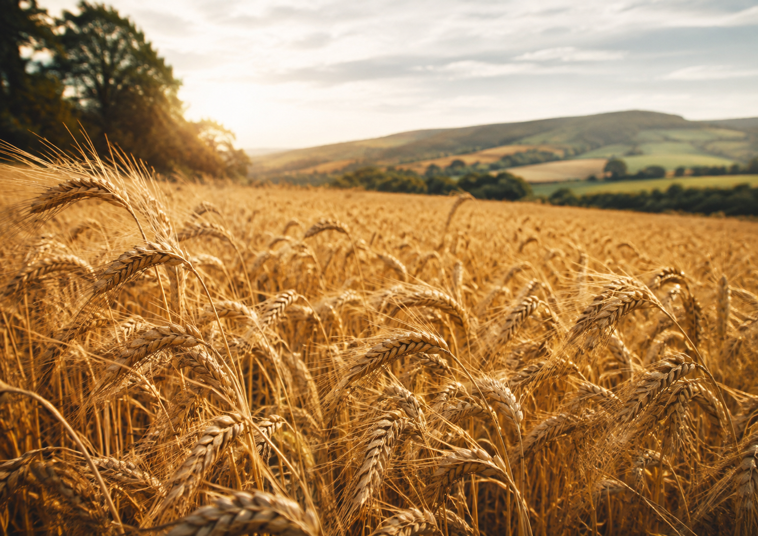 épis mûrs au soleil symbole de Lughnasadh